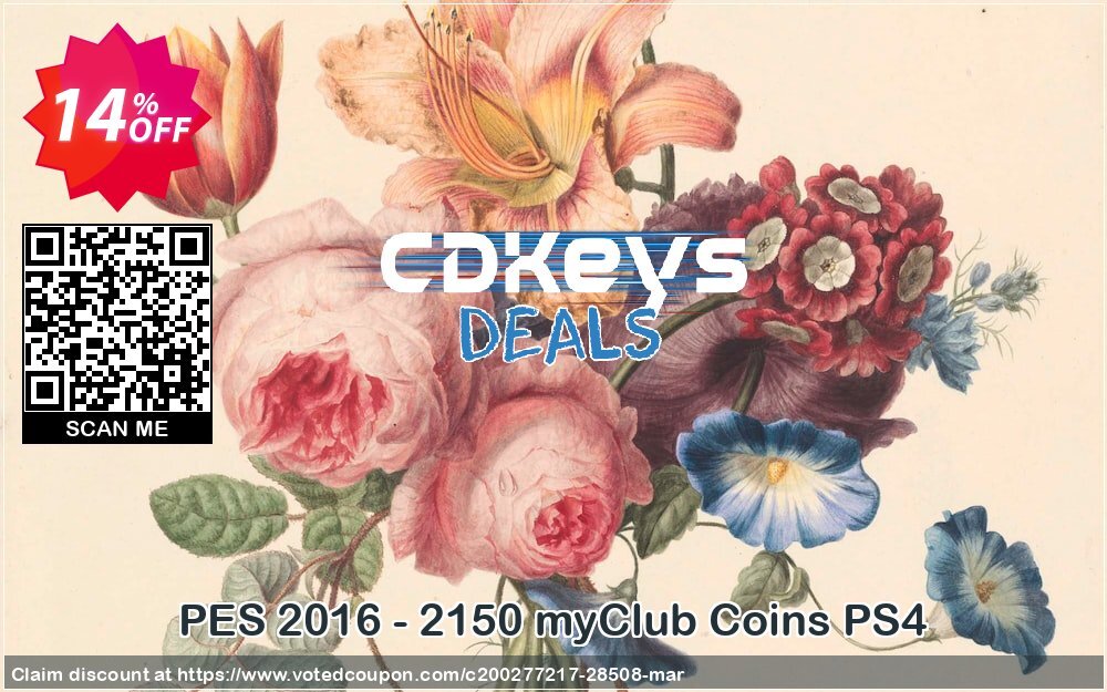 PES 2016 - 2150 myClub Coins PS4 Coupon, discount PES 2016 - 2150 myClub Coins PS4 Deal. Promotion: PES 2016 - 2150 myClub Coins PS4 Exclusive Easter Sale offer 