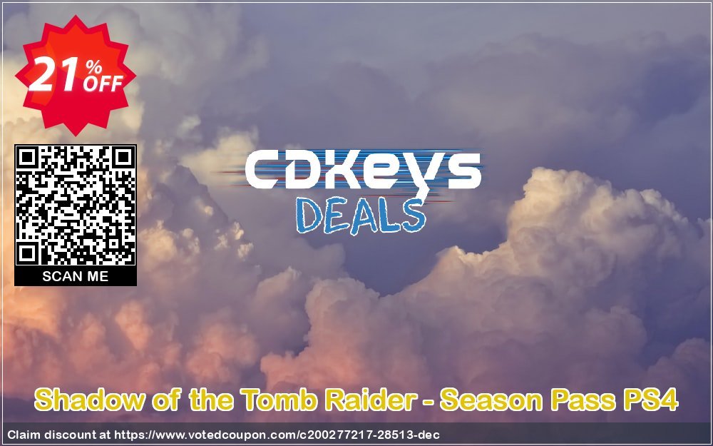 Shadow of the Tomb Raider - Season Pass PS4 Coupon, discount Shadow of the Tomb Raider - Season Pass PS4 Deal. Promotion: Shadow of the Tomb Raider - Season Pass PS4 Exclusive Easter Sale offer 