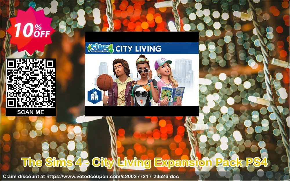 The Sims 4 - City Living Expansion Pack PS4 Coupon Code Apr 2024, 10% OFF - VotedCoupon