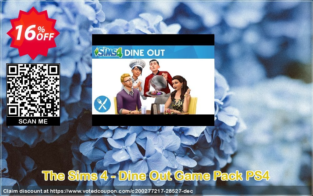 The Sims 4 - Dine Out Game Pack PS4 Coupon, discount The Sims 4 - Dine Out Game Pack PS4 Deal. Promotion: The Sims 4 - Dine Out Game Pack PS4 Exclusive Easter Sale offer 