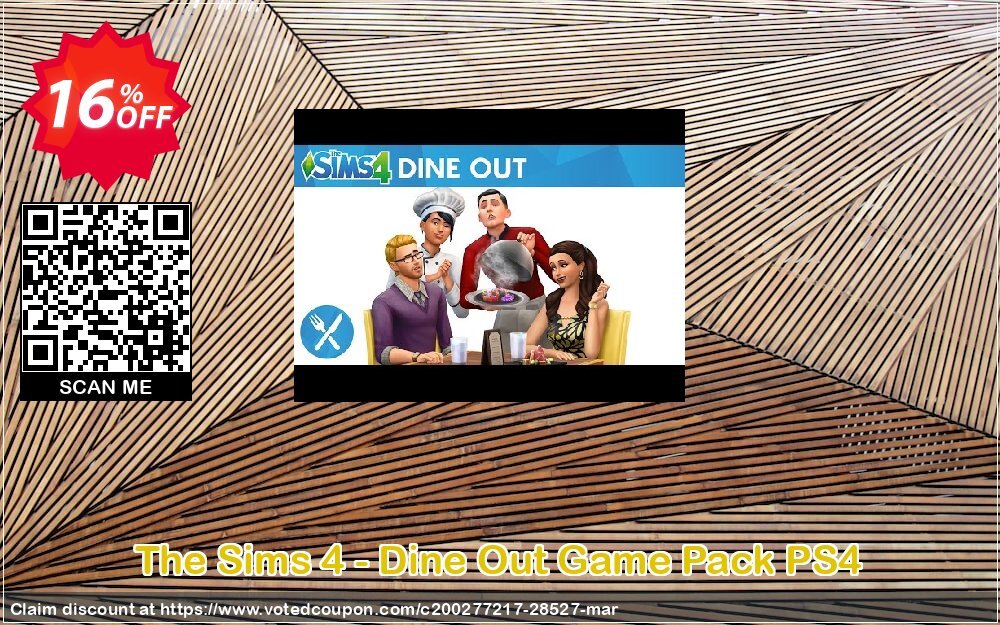 The Sims 4 - Dine Out Game Pack PS4 Coupon Code Apr 2024, 16% OFF - VotedCoupon