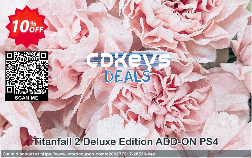 Titanfall 2 Deluxe Edition ADD-ON PS4 Coupon, discount Titanfall 2 Deluxe Edition ADD-ON PS4 Deal. Promotion: Titanfall 2 Deluxe Edition ADD-ON PS4 Exclusive Easter Sale offer 