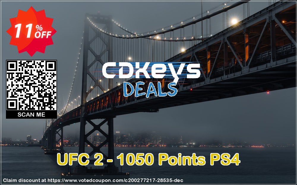 UFC 2 - 1050 Points PS4 Coupon Code May 2024, 11% OFF - VotedCoupon