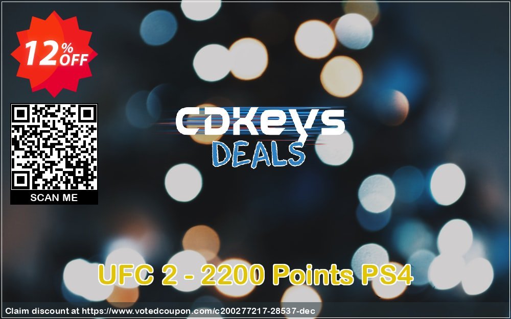 UFC 2 - 2200 Points PS4 Coupon, discount UFC 2 - 2200 Points PS4 Deal. Promotion: UFC 2 - 2200 Points PS4 Exclusive Easter Sale offer 