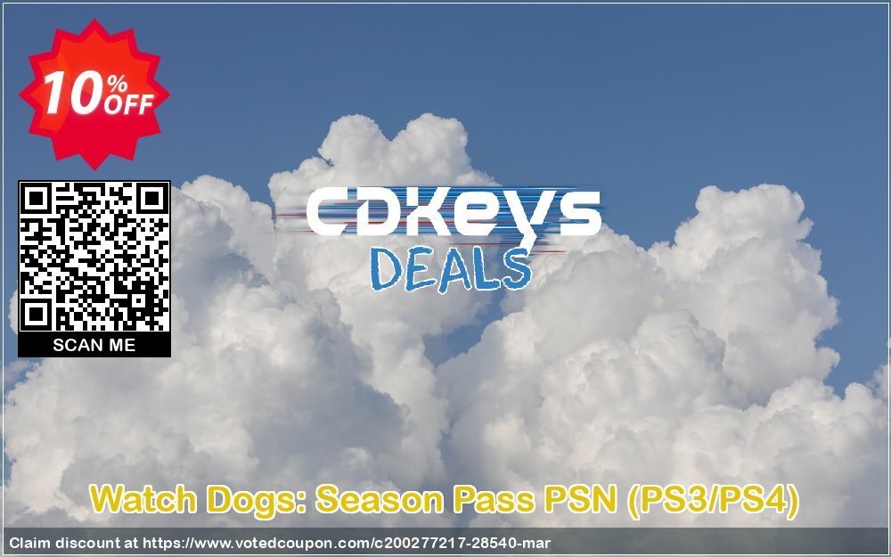 Watch Dogs: Season Pass PSN, PS3/PS4  Coupon Code Apr 2024, 10% OFF - VotedCoupon