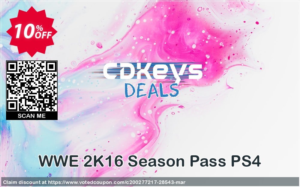 WWE 2K16 Season Pass PS4 Coupon, discount WWE 2K16 Season Pass PS4 Deal. Promotion: WWE 2K16 Season Pass PS4 Exclusive Easter Sale offer 