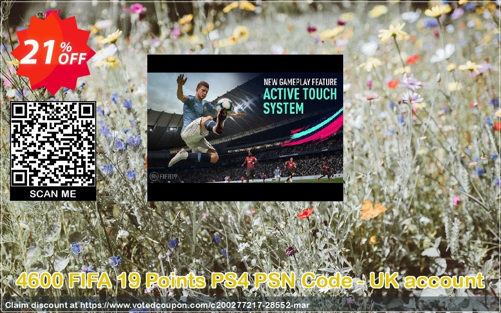 4600 FIFA 19 Points PS4 PSN Code - UK account Coupon Code Apr 2024, 21% OFF - VotedCoupon