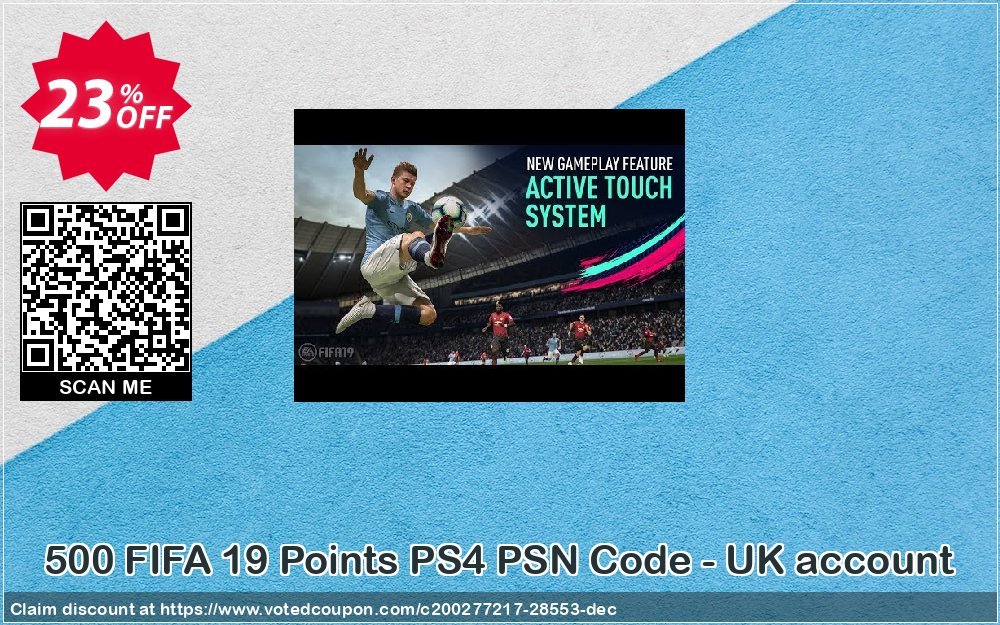 500 FIFA 19 Points PS4 PSN Code - UK account Coupon Code May 2024, 23% OFF - VotedCoupon