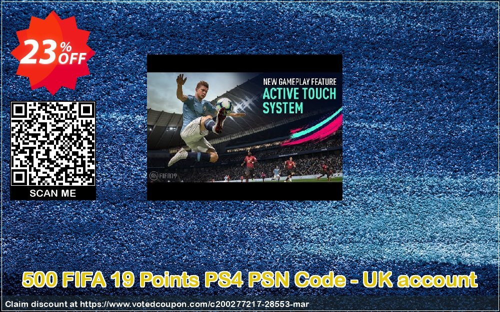 500 FIFA 19 Points PS4 PSN Code - UK account Coupon, discount 500 FIFA 19 Points PS4 PSN Code - UK account Deal. Promotion: 500 FIFA 19 Points PS4 PSN Code - UK account Exclusive Easter Sale offer 