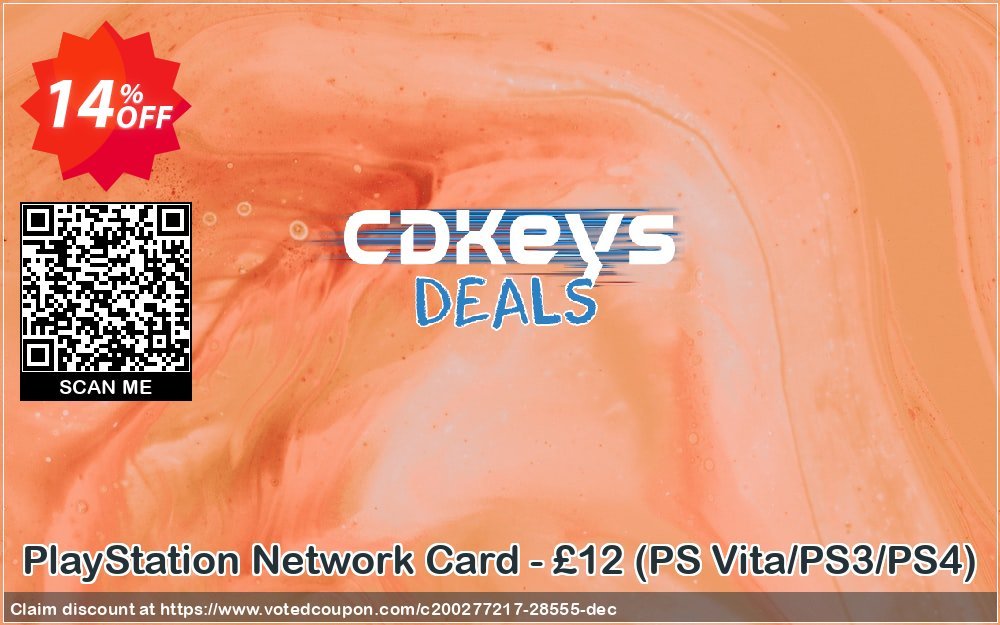 PS Network Card - £12, PS Vita/PS3/PS4  Coupon Code May 2024, 14% OFF - VotedCoupon