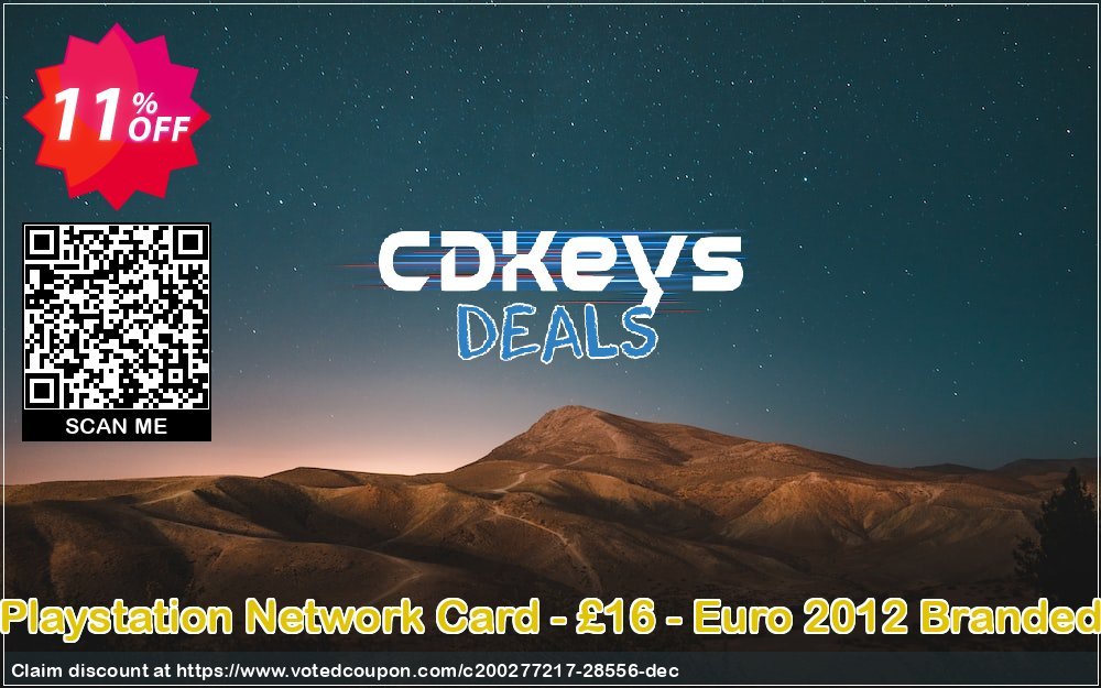 PS Network Card - £16 - Euro 2012 Branded Coupon Code Apr 2024, 11% OFF - VotedCoupon