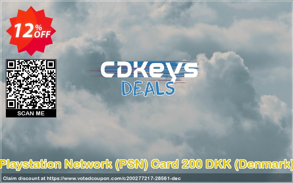PS Network, PSN Card 200 DKK, Denmark  Coupon, discount Playstation Network (PSN) Card 200 DKK (Denmark) Deal. Promotion: Playstation Network (PSN) Card 200 DKK (Denmark) Exclusive Easter Sale offer 