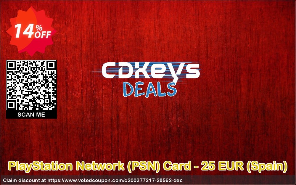 PS Network, PSN Card - 25 EUR, Spain 
