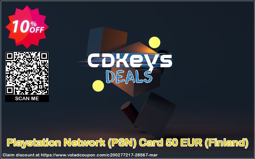 PS Network, PSN Card 50 EUR, Finland  Coupon Code May 2024, 10% OFF - VotedCoupon