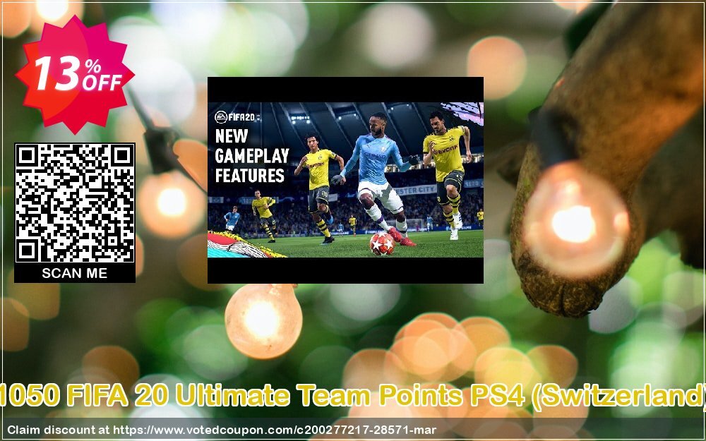 1050 FIFA 20 Ultimate Team Points PS4, Switzerland  Coupon, discount 1050 FIFA 20 Ultimate Team Points PS4 (Switzerland) Deal. Promotion: 1050 FIFA 20 Ultimate Team Points PS4 (Switzerland) Exclusive Easter Sale offer 