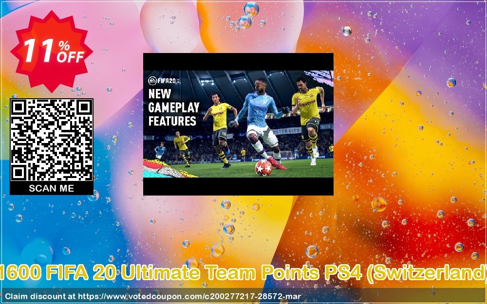 1600 FIFA 20 Ultimate Team Points PS4, Switzerland  Coupon, discount 1600 FIFA 20 Ultimate Team Points PS4 (Switzerland) Deal. Promotion: 1600 FIFA 20 Ultimate Team Points PS4 (Switzerland) Exclusive Easter Sale offer 