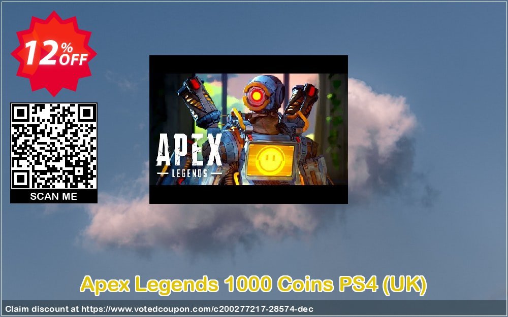 Apex Legends 1000 Coins PS4, UK  Coupon, discount Apex Legends 1000 Coins PS4 (UK) Deal. Promotion: Apex Legends 1000 Coins PS4 (UK) Exclusive Easter Sale offer 