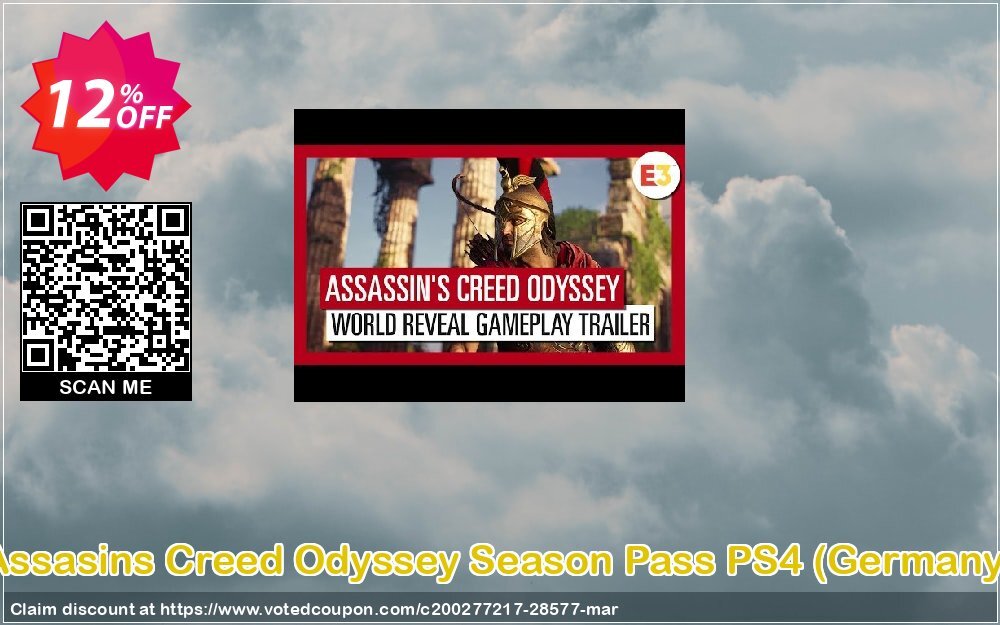 Assasins Creed Odyssey Season Pass PS4, Germany  Coupon, discount Assasins Creed Odyssey Season Pass PS4 (Germany) Deal. Promotion: Assasins Creed Odyssey Season Pass PS4 (Germany) Exclusive Easter Sale offer 