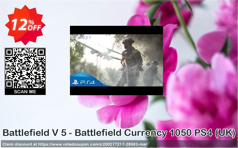 Battlefield V 5 - Battlefield Currency 1050 PS4, UK  Coupon Code Apr 2024, 12% OFF - VotedCoupon