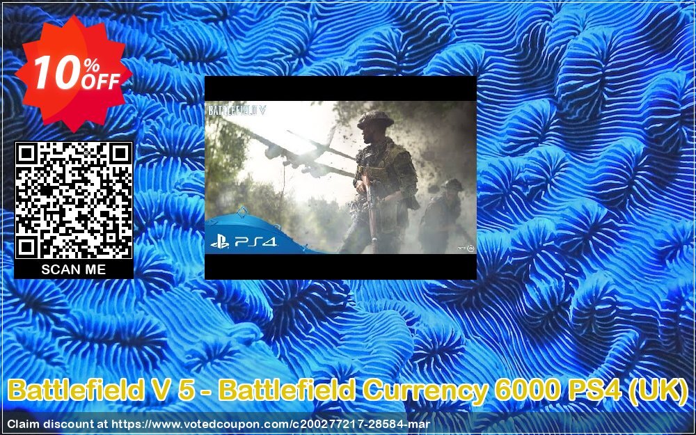 Battlefield V 5 - Battlefield Currency 6000 PS4, UK  Coupon, discount Battlefield V 5 - Battlefield Currency 6000 PS4 (UK) Deal. Promotion: Battlefield V 5 - Battlefield Currency 6000 PS4 (UK) Exclusive Easter Sale offer 