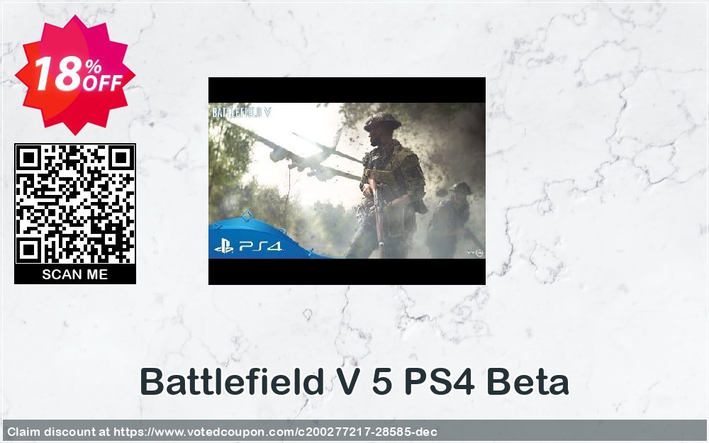 Battlefield V 5 PS4 Beta Coupon, discount Battlefield V 5 PS4 Beta Deal. Promotion: Battlefield V 5 PS4 Beta Exclusive Easter Sale offer 
