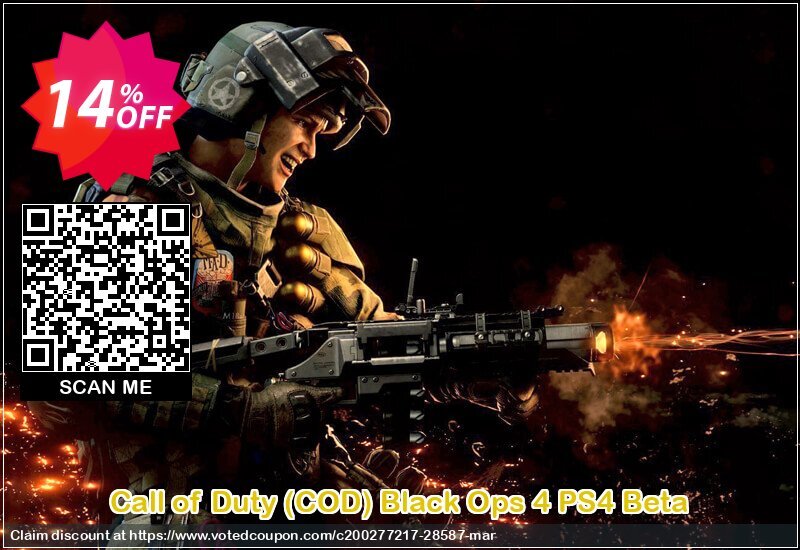 Call of Duty, COD Black Ops 4 PS4 Beta Coupon Code Apr 2024, 14% OFF - VotedCoupon