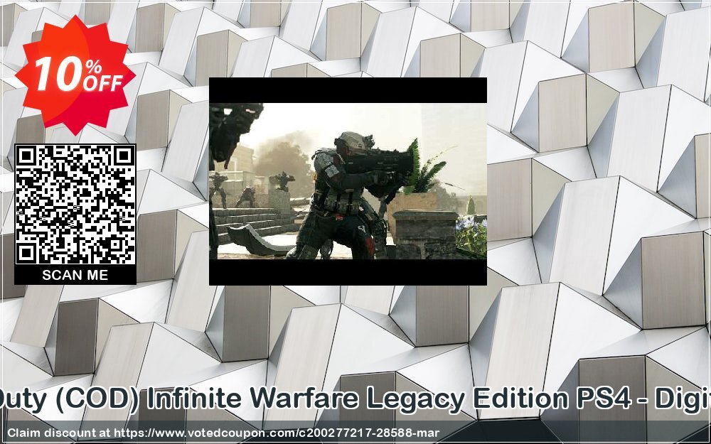 Call of Duty, COD Infinite Warfare Legacy Edition PS4 - Digital Code Coupon, discount Call of Duty (COD) Infinite Warfare Legacy Edition PS4 - Digital Code Deal. Promotion: Call of Duty (COD) Infinite Warfare Legacy Edition PS4 - Digital Code Exclusive Easter Sale offer 