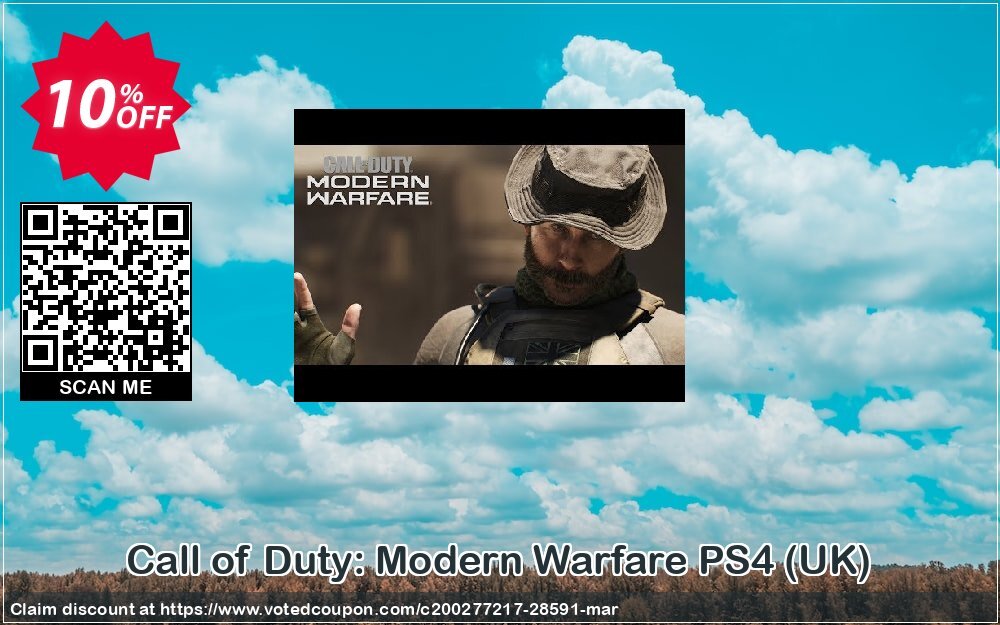 Call of Duty: Modern Warfare PS4, UK  Coupon, discount Call of Duty: Modern Warfare PS4 (UK) Deal. Promotion: Call of Duty: Modern Warfare PS4 (UK) Exclusive Easter Sale offer 