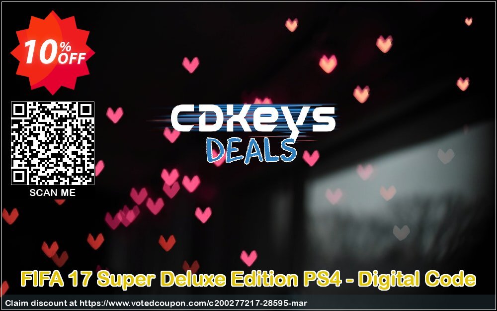 FIFA 17 Super Deluxe Edition PS4 - Digital Code Coupon, discount FIFA 17 Super Deluxe Edition PS4 - Digital Code Deal. Promotion: FIFA 17 Super Deluxe Edition PS4 - Digital Code Exclusive Easter Sale offer 