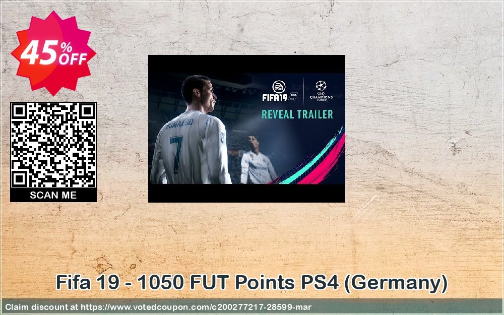 Fifa 19 - 1050 FUT Points PS4, Germany  Coupon Code May 2024, 45% OFF - VotedCoupon