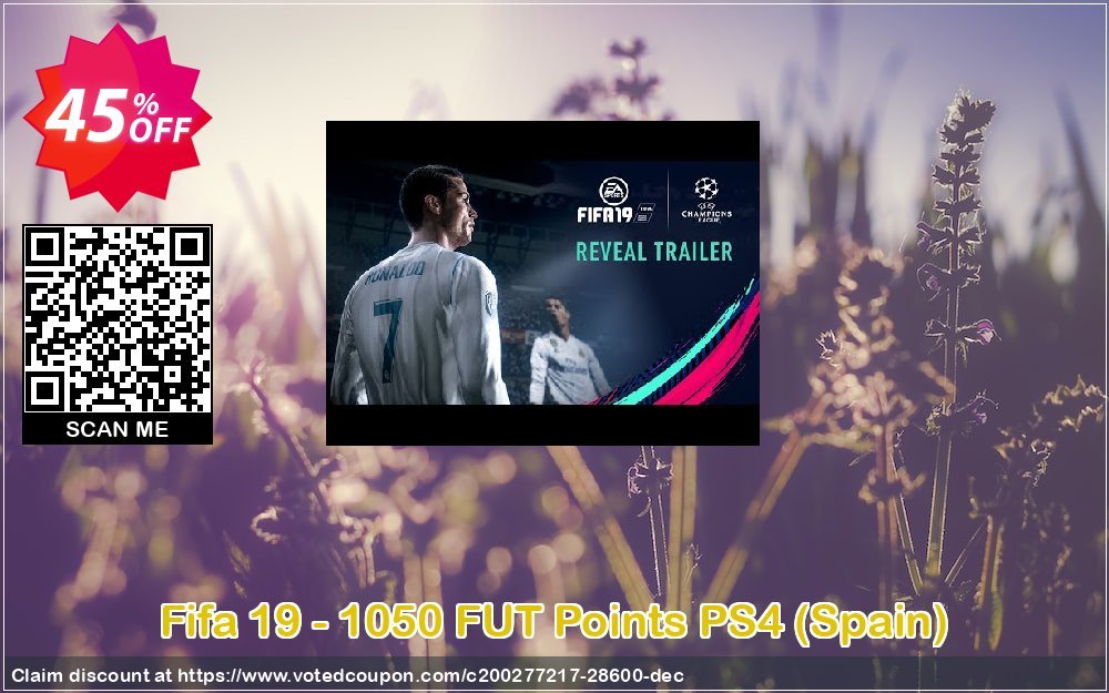 Fifa 19 - 1050 FUT Points PS4, Spain  Coupon, discount Fifa 19 - 1050 FUT Points PS4 (Spain) Deal. Promotion: Fifa 19 - 1050 FUT Points PS4 (Spain) Exclusive Easter Sale offer 