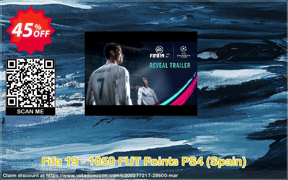 Fifa 19 - 1050 FUT Points PS4, Spain  Coupon, discount Fifa 19 - 1050 FUT Points PS4 (Spain) Deal. Promotion: Fifa 19 - 1050 FUT Points PS4 (Spain) Exclusive Easter Sale offer 