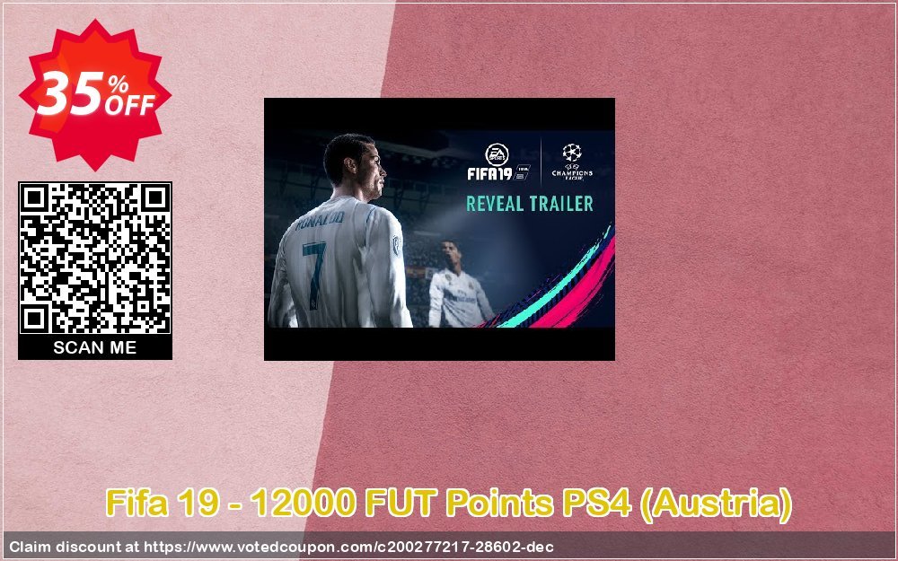 Fifa 19 - 12000 FUT Points PS4, Austria  Coupon Code May 2024, 35% OFF - VotedCoupon