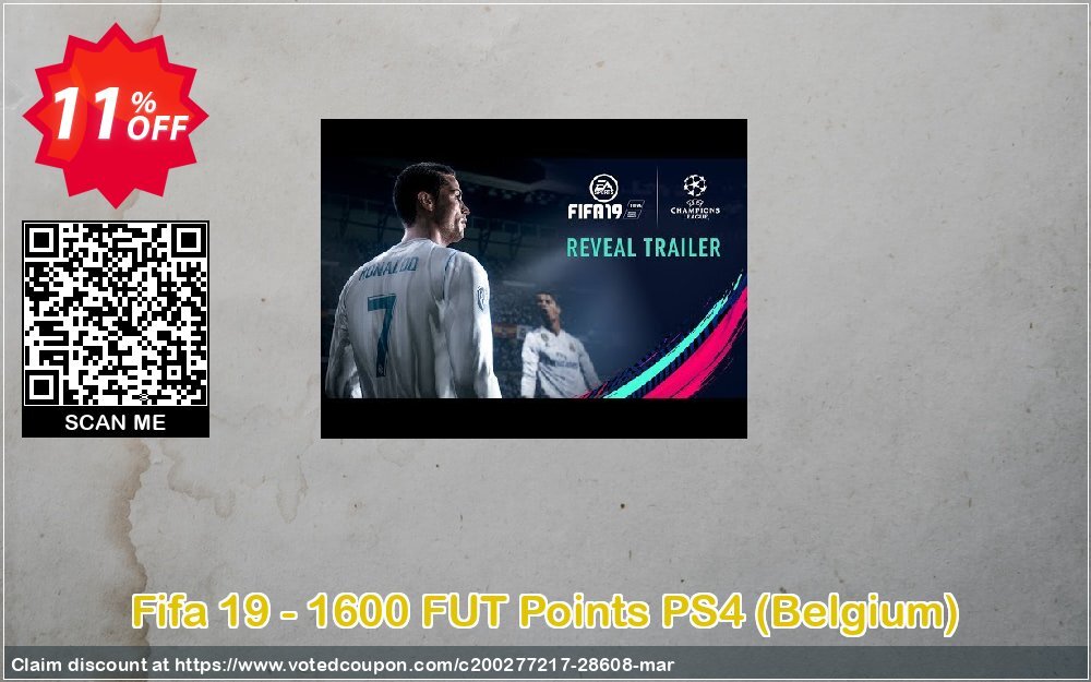 Fifa 19 - 1600 FUT Points PS4, Belgium  Coupon, discount Fifa 19 - 1600 FUT Points PS4 (Belgium) Deal. Promotion: Fifa 19 - 1600 FUT Points PS4 (Belgium) Exclusive Easter Sale offer 