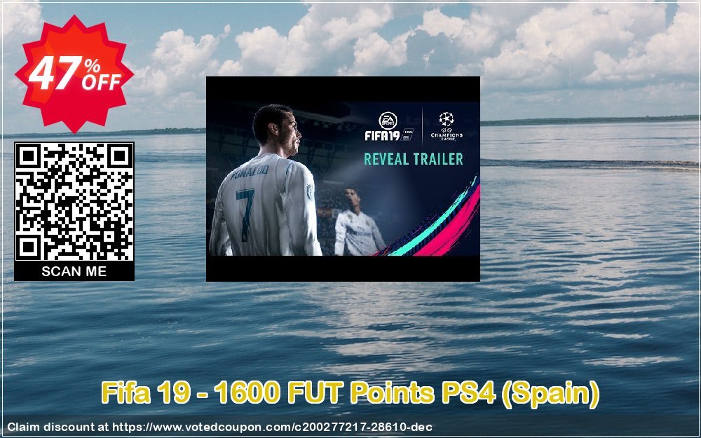 Fifa 19 - 1600 FUT Points PS4, Spain  Coupon, discount Fifa 19 - 1600 FUT Points PS4 (Spain) Deal. Promotion: Fifa 19 - 1600 FUT Points PS4 (Spain) Exclusive Easter Sale offer 