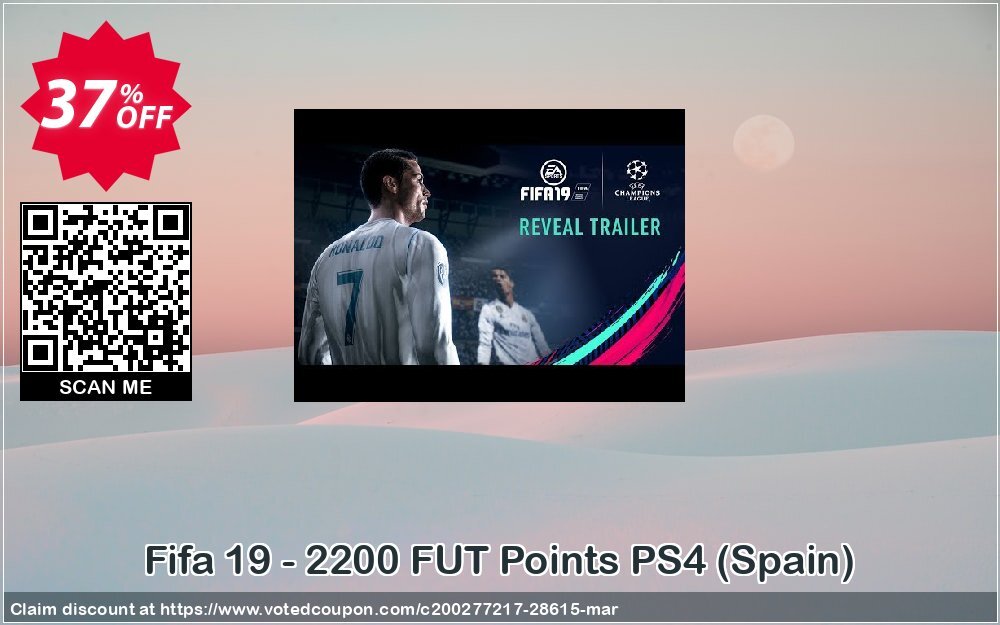 Fifa 19 - 2200 FUT Points PS4, Spain  Coupon, discount Fifa 19 - 2200 FUT Points PS4 (Spain) Deal. Promotion: Fifa 19 - 2200 FUT Points PS4 (Spain) Exclusive Easter Sale offer 