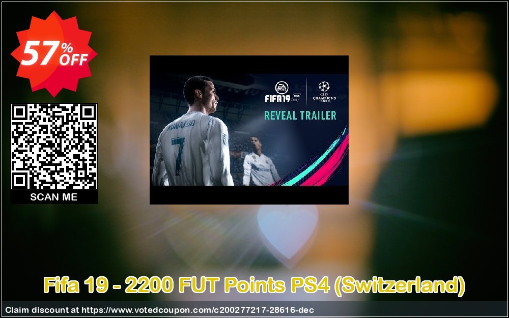 Fifa 19 - 2200 FUT Points PS4, Switzerland  Coupon, discount Fifa 19 - 2200 FUT Points PS4 (Switzerland) Deal. Promotion: Fifa 19 - 2200 FUT Points PS4 (Switzerland) Exclusive Easter Sale offer 