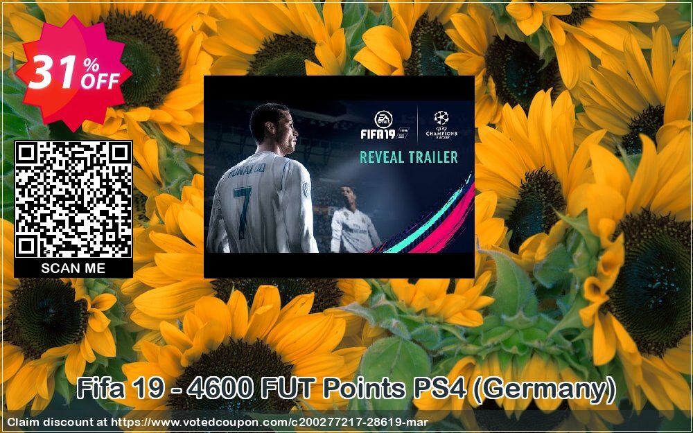 Fifa 19 - 4600 FUT Points PS4, Germany  Coupon, discount Fifa 19 - 4600 FUT Points PS4 (Germany) Deal. Promotion: Fifa 19 - 4600 FUT Points PS4 (Germany) Exclusive Easter Sale offer 