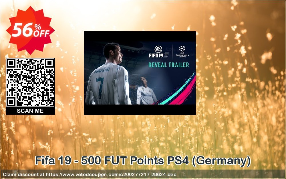 Fifa 19 - 500 FUT Points PS4, Germany  Coupon, discount Fifa 19 - 500 FUT Points PS4 (Germany) Deal. Promotion: Fifa 19 - 500 FUT Points PS4 (Germany) Exclusive Easter Sale offer 
