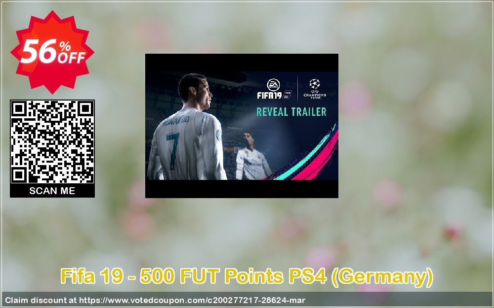 Fifa 19 - 500 FUT Points PS4, Germany  Coupon, discount Fifa 19 - 500 FUT Points PS4 (Germany) Deal. Promotion: Fifa 19 - 500 FUT Points PS4 (Germany) Exclusive Easter Sale offer 