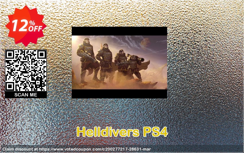 Helldivers PS4 Coupon Code May 2024, 12% OFF - VotedCoupon