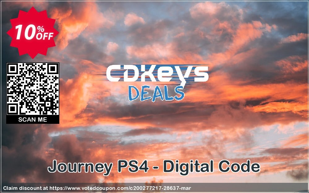 Journey PS4 - Digital Code Coupon, discount Journey PS4 - Digital Code Deal. Promotion: Journey PS4 - Digital Code Exclusive Easter Sale offer 