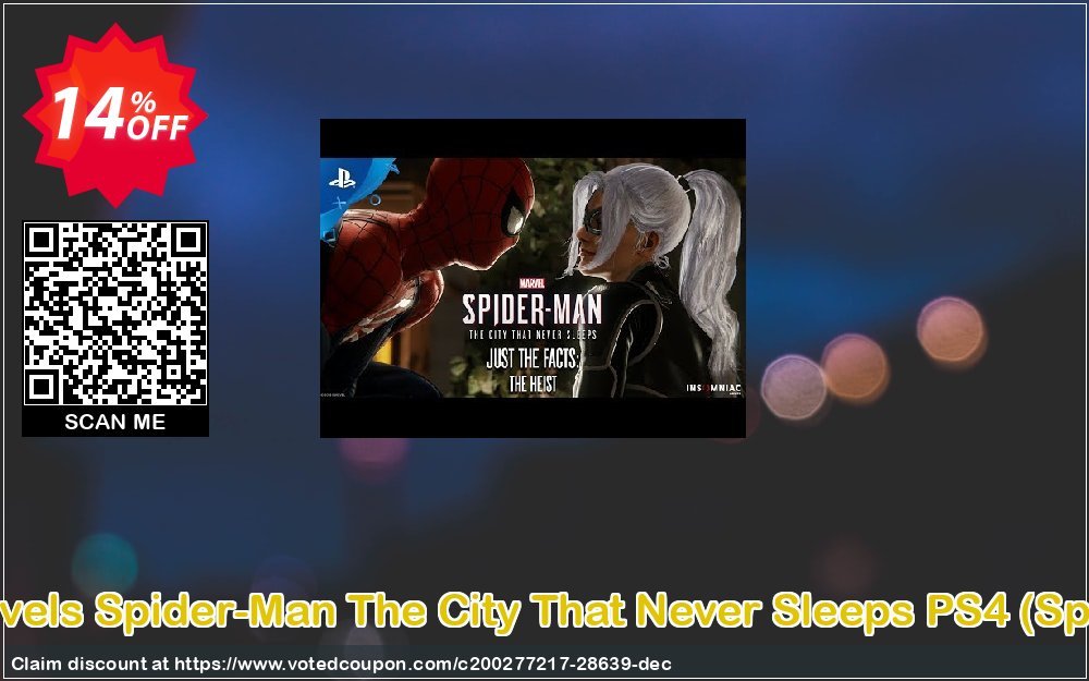 Marvels Spider-Man The City That Never Sleeps PS4, Spain  Coupon Code Apr 2024, 14% OFF - VotedCoupon