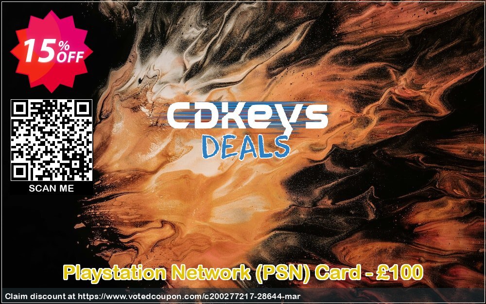 PS Network, PSN Card - £100 Coupon Code Apr 2024, 15% OFF - VotedCoupon