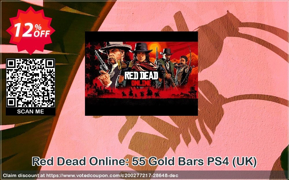 Red Dead Online: 55 Gold Bars PS4, UK  Coupon, discount Red Dead Online: 55 Gold Bars PS4 (UK) Deal. Promotion: Red Dead Online: 55 Gold Bars PS4 (UK) Exclusive Easter Sale offer 