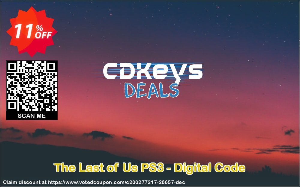 The Last of Us PS3 - Digital Code Coupon, discount The Last of Us PS3 - Digital Code Deal. Promotion: The Last of Us PS3 - Digital Code Exclusive Easter Sale offer 