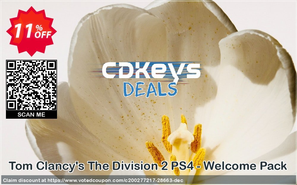 Tom Clancy's The Division 2 PS4 - Welcome Pack Coupon, discount Tom Clancy's The Division 2 PS4 - Welcome Pack Deal. Promotion: Tom Clancy's The Division 2 PS4 - Welcome Pack Exclusive Easter Sale offer 