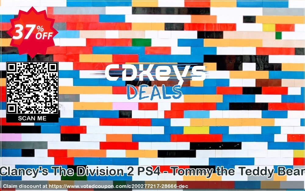 Tom Clancy's The Division 2 PS4 - Tommy the Teddy Bear DLC Coupon Code Apr 2024, 37% OFF - VotedCoupon