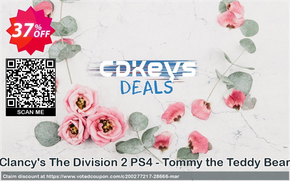 Tom Clancy's The Division 2 PS4 - Tommy the Teddy Bear DLC Coupon Code Apr 2024, 37% OFF - VotedCoupon