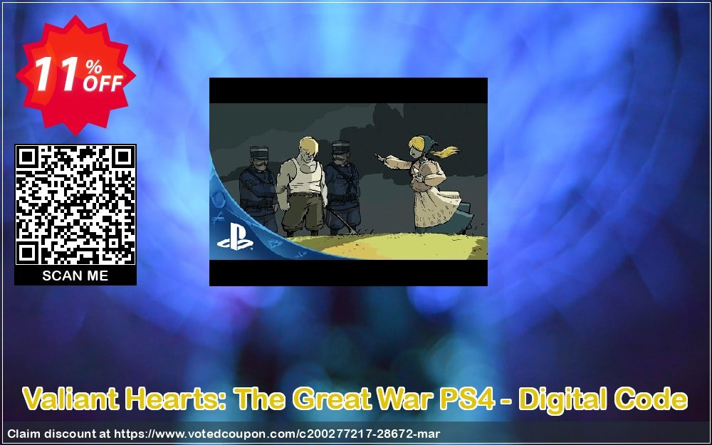 Valiant Hearts: The Great War PS4 - Digital Code Coupon, discount Valiant Hearts: The Great War PS4 - Digital Code Deal. Promotion: Valiant Hearts: The Great War PS4 - Digital Code Exclusive Easter Sale offer 